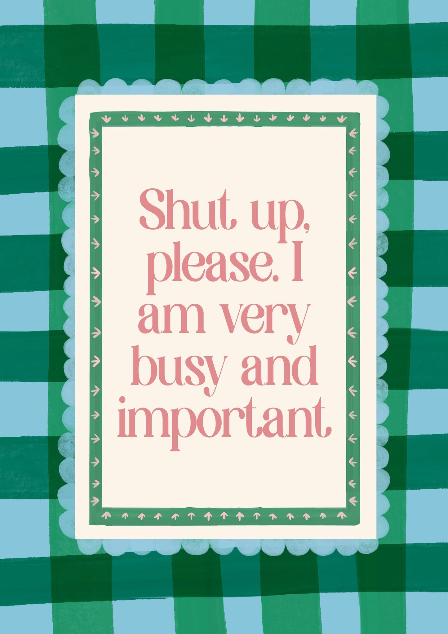 Very Busy And Important Print, Bridget Jones Quote Wall Art