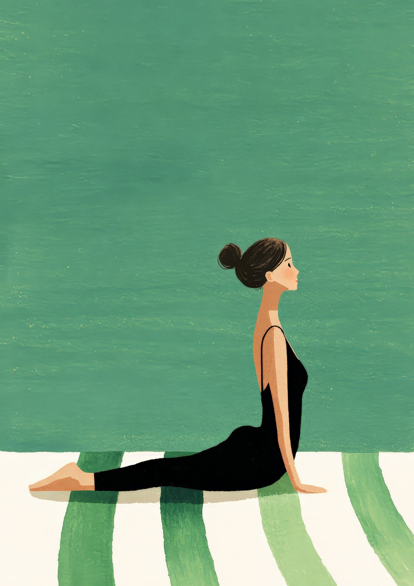 Yoga Pose Print, Wellness Wall Art
