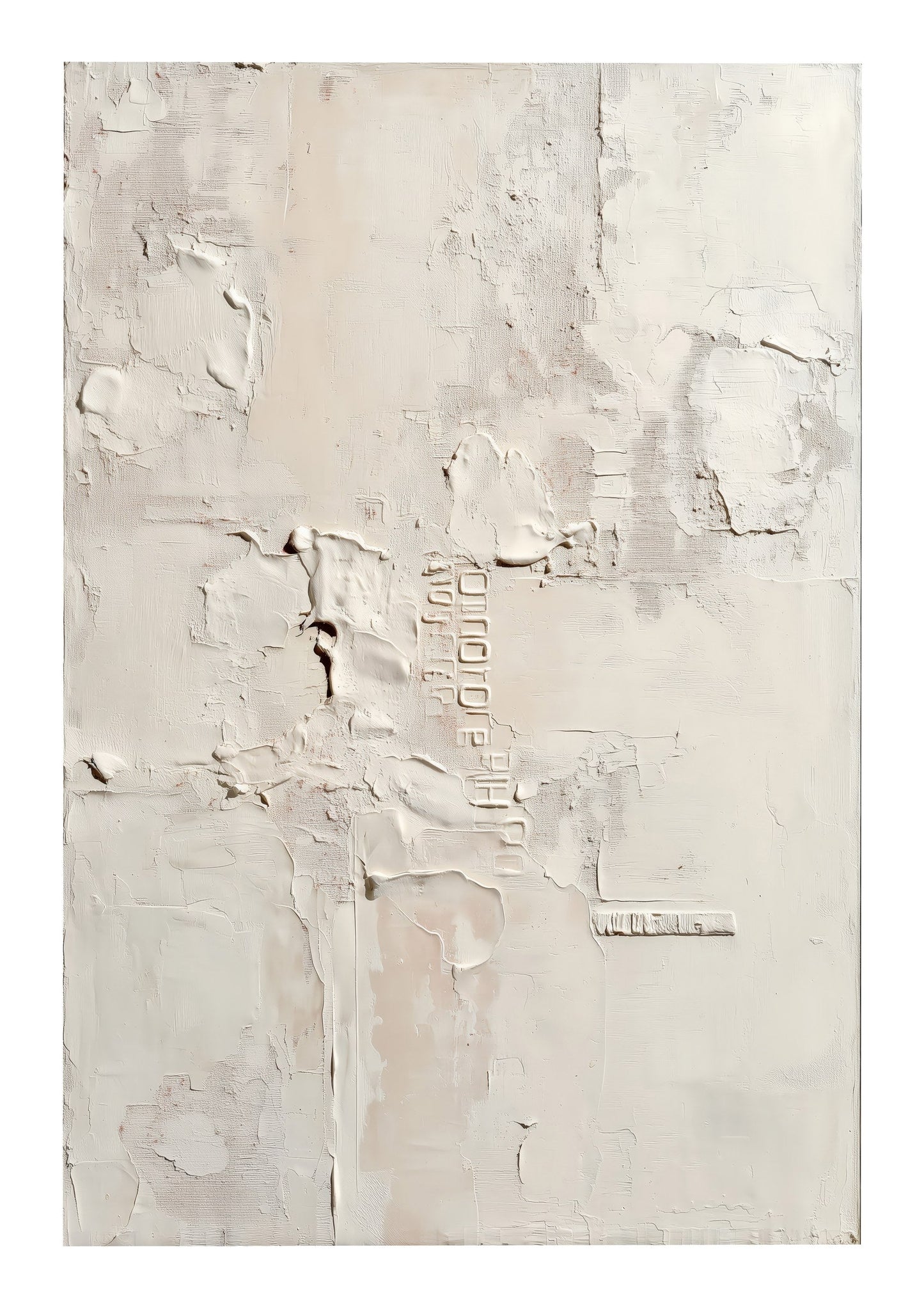 Plaster Texture Print, Minimalist Abstract Wall Art