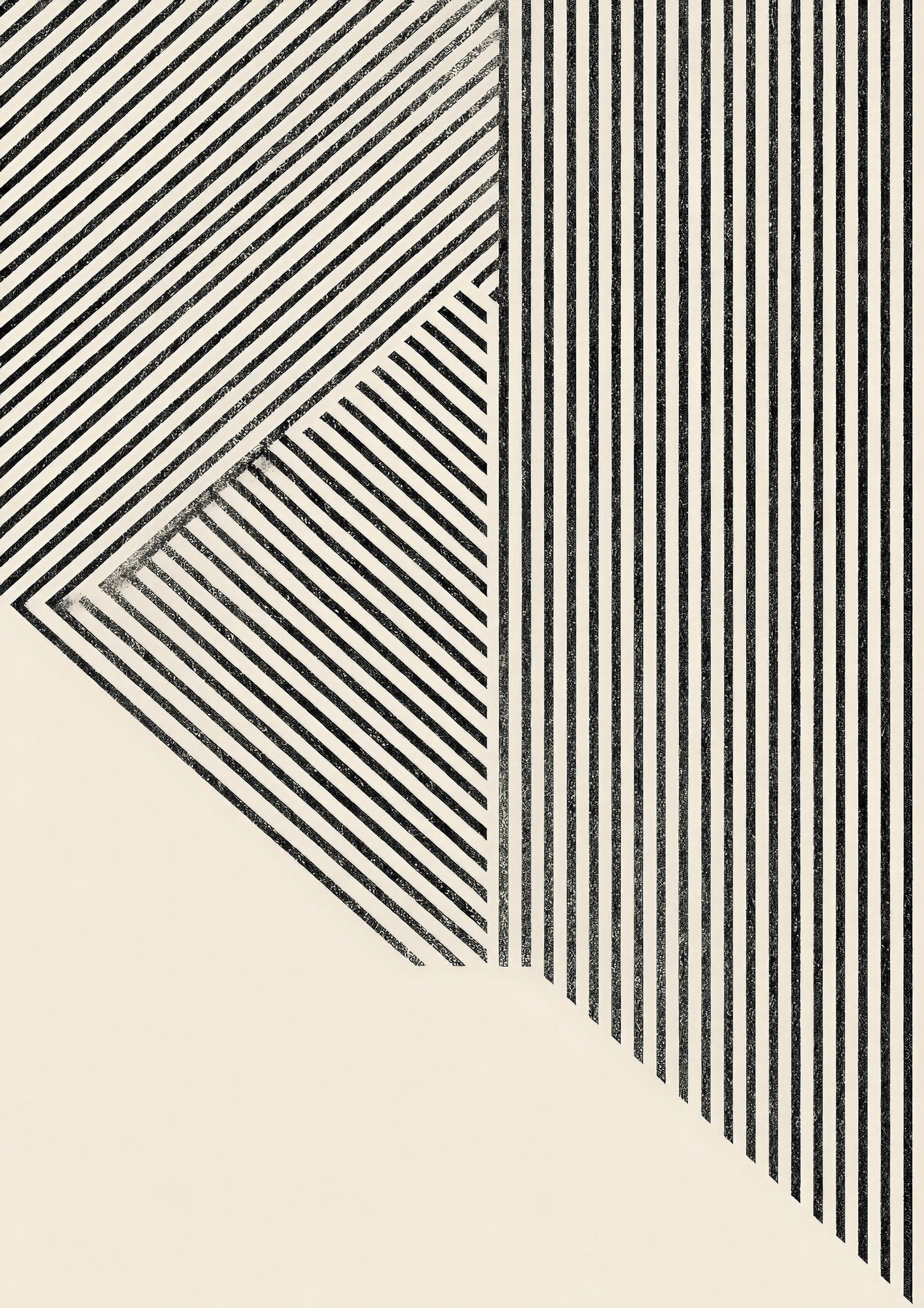 Black and White Geometric Print, Minimalist Line Wall Art