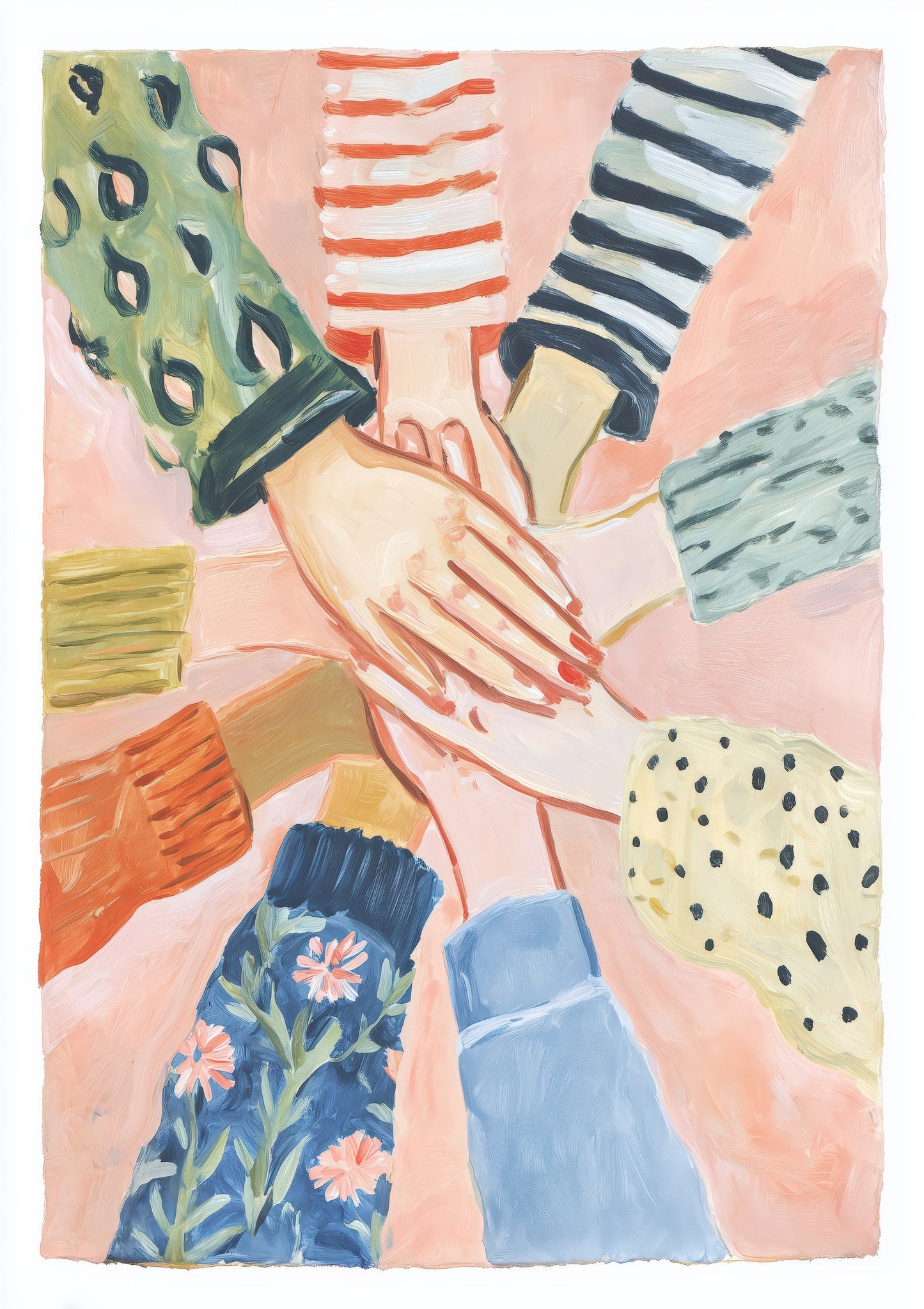Hands in Unity Print, Community Wall Art