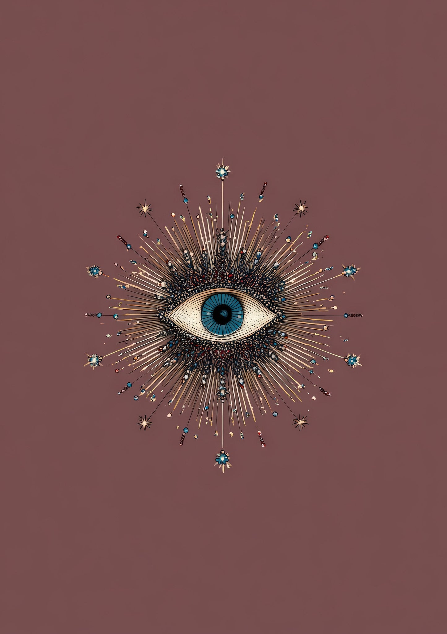 Mystic Eye Print, Celestial Wall Art