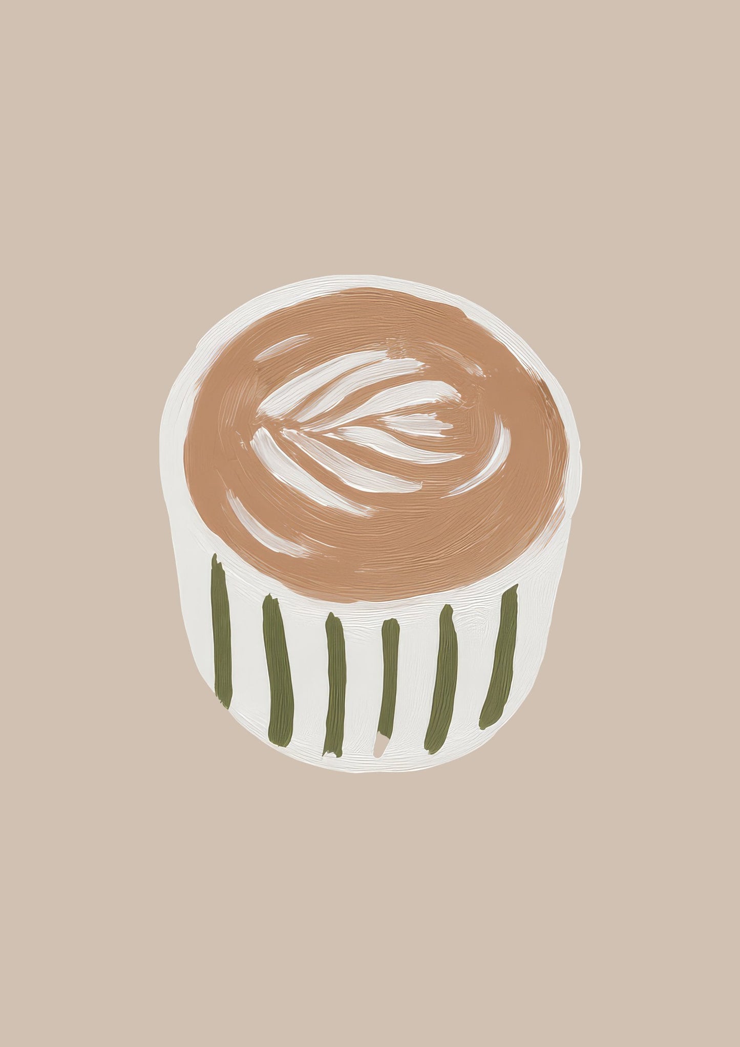 Flat White Print, Kitchen Wall Art