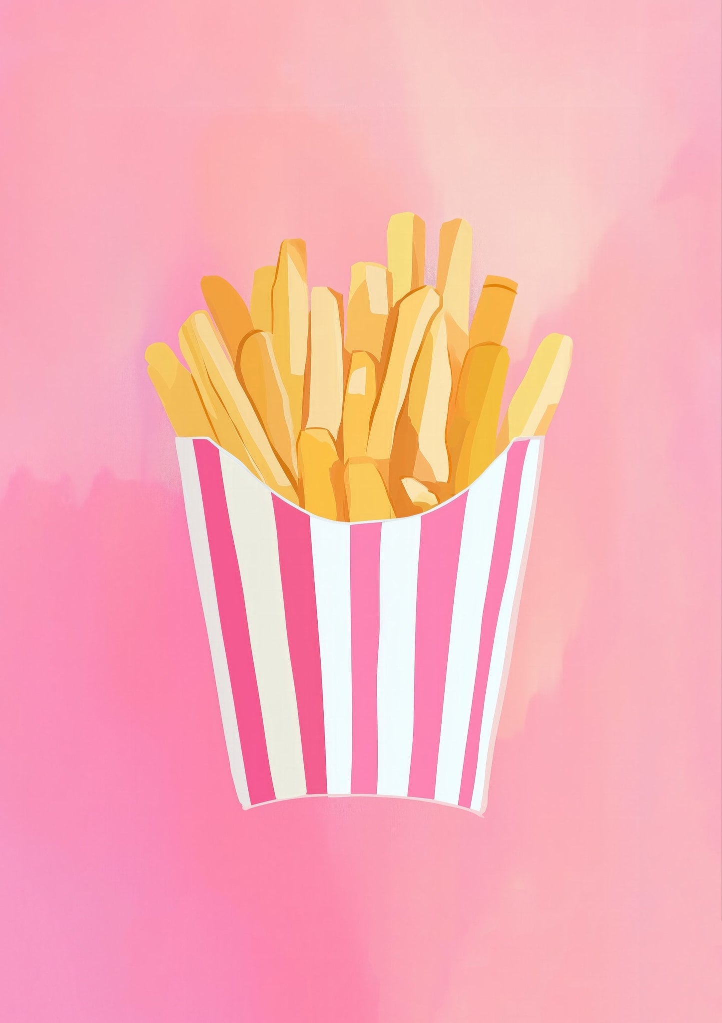 French Fries Print, Fun Kitchen Wall Art