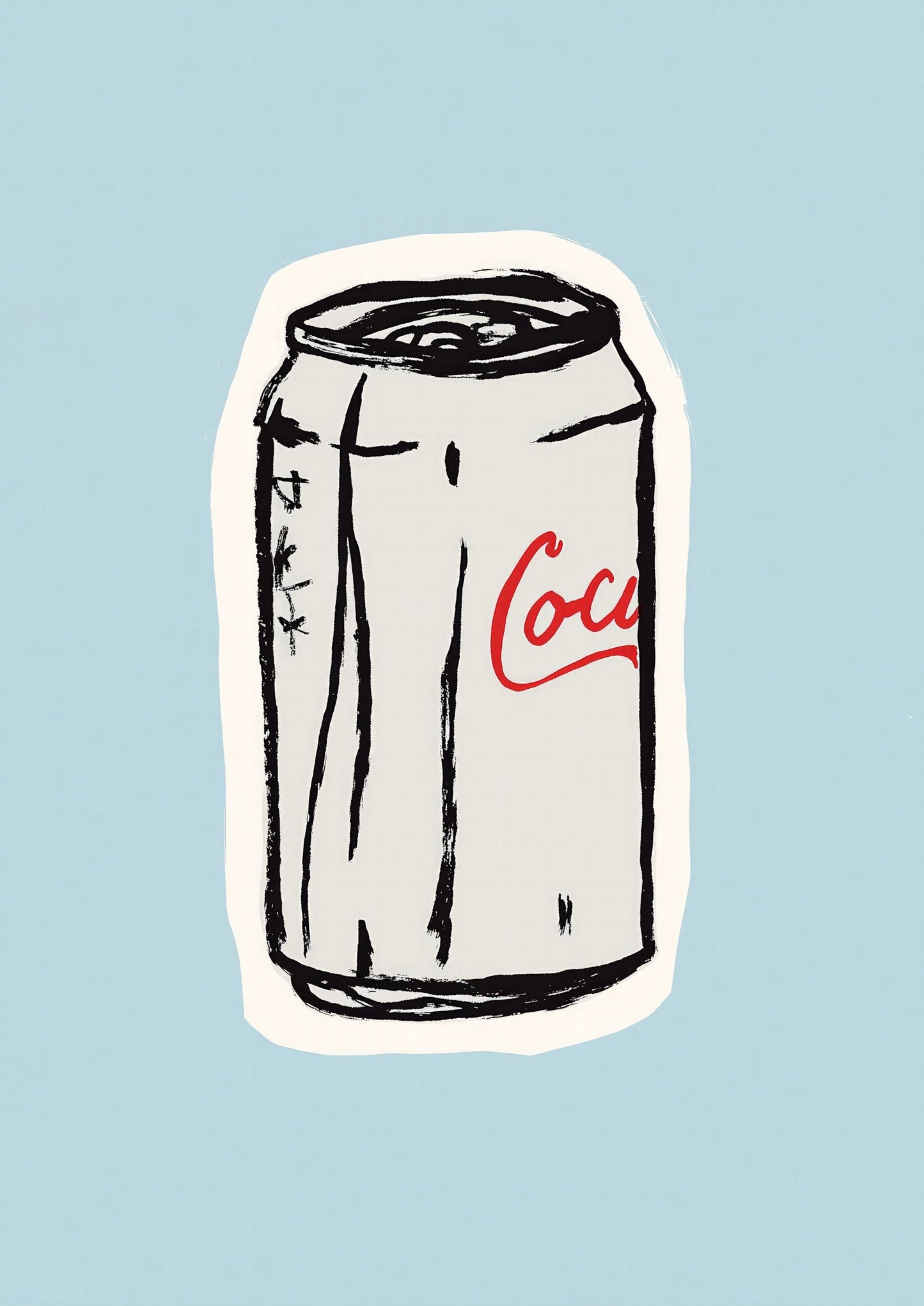 Cola Can Print, Retro Kitchen Wall Art