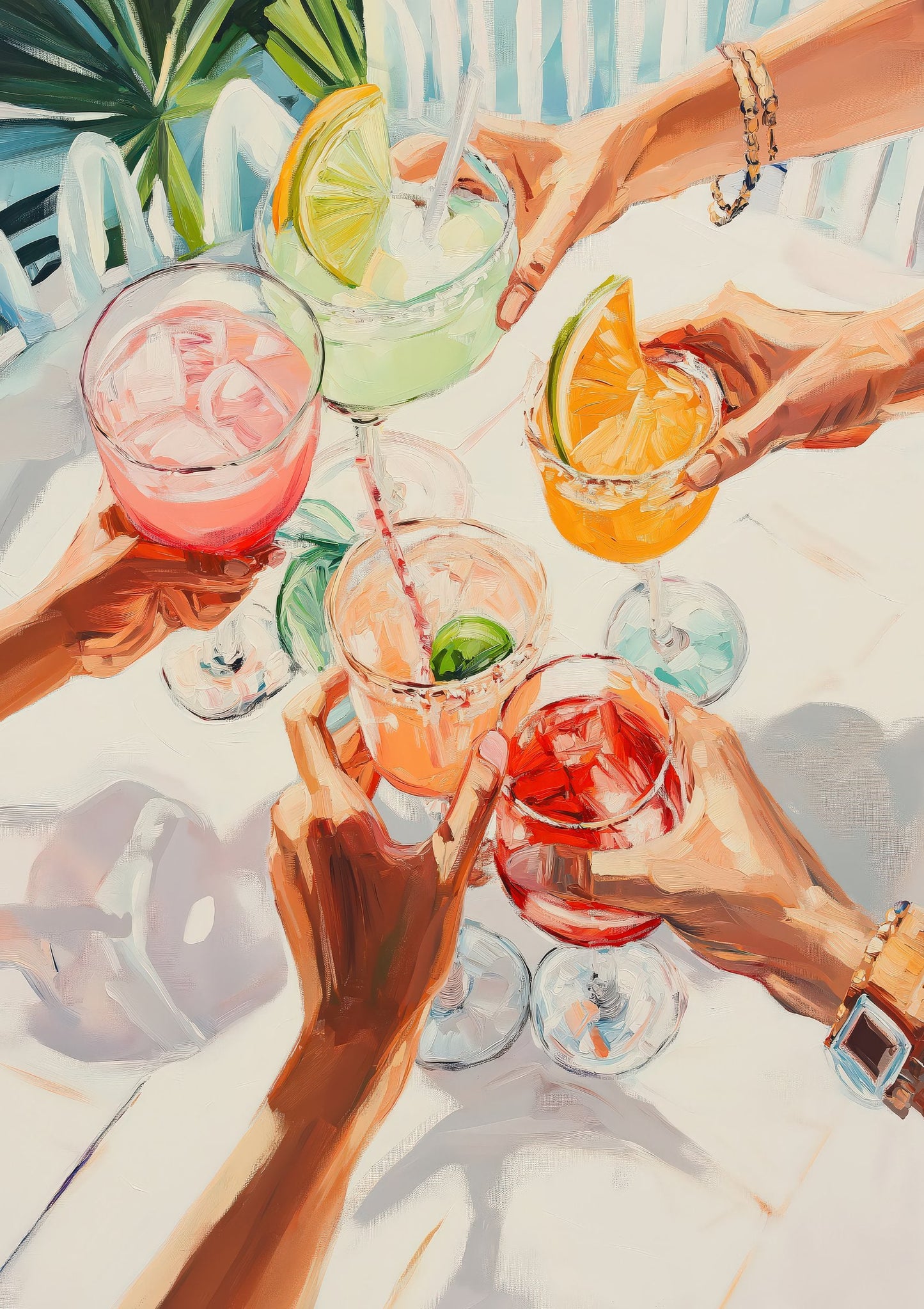 Cocktail Toast Print, Home Bar Wall Art
