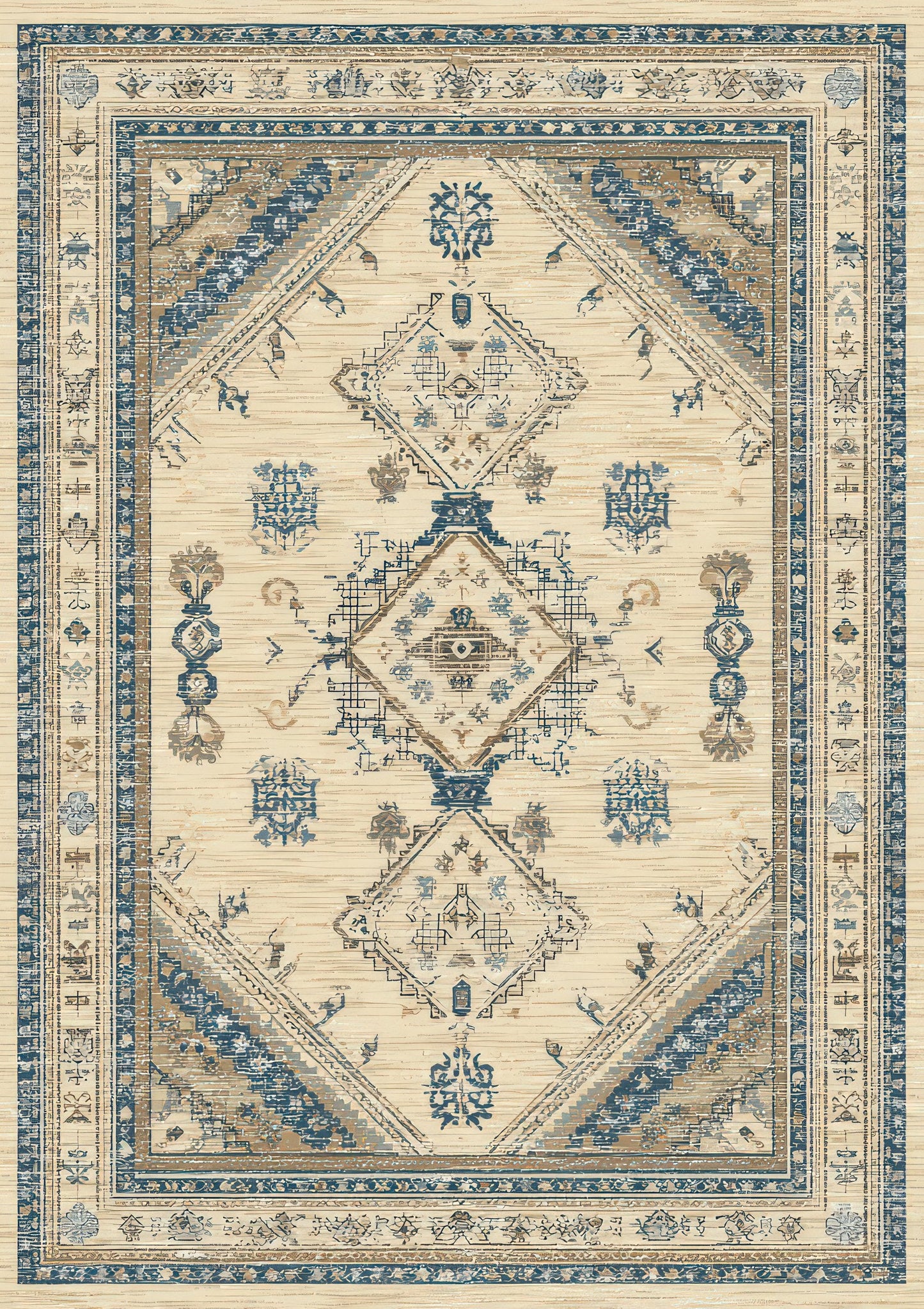 Persian Pattern Print, Heritage Wall Art