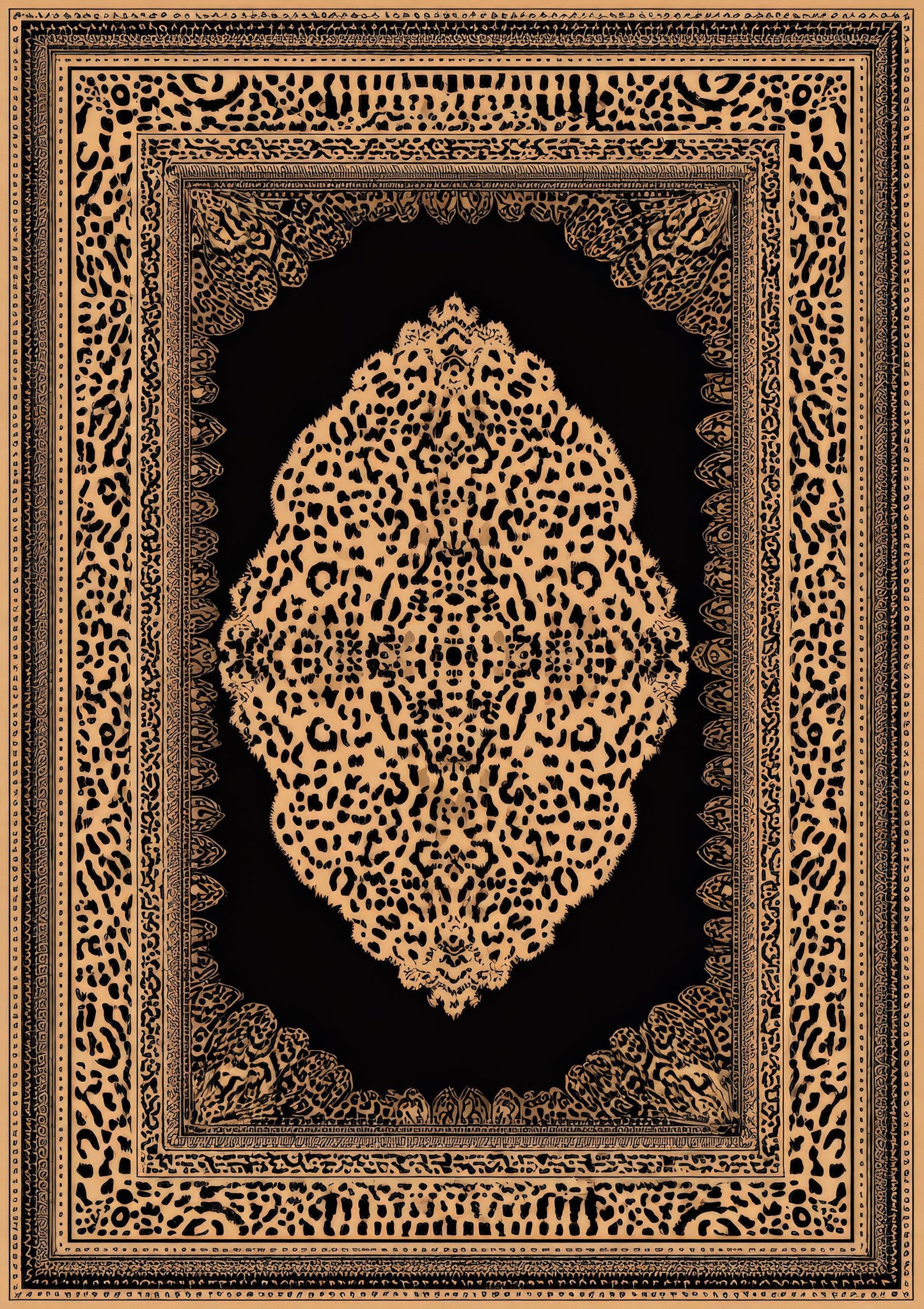 Leopard Print Rug, Animal Wall Art