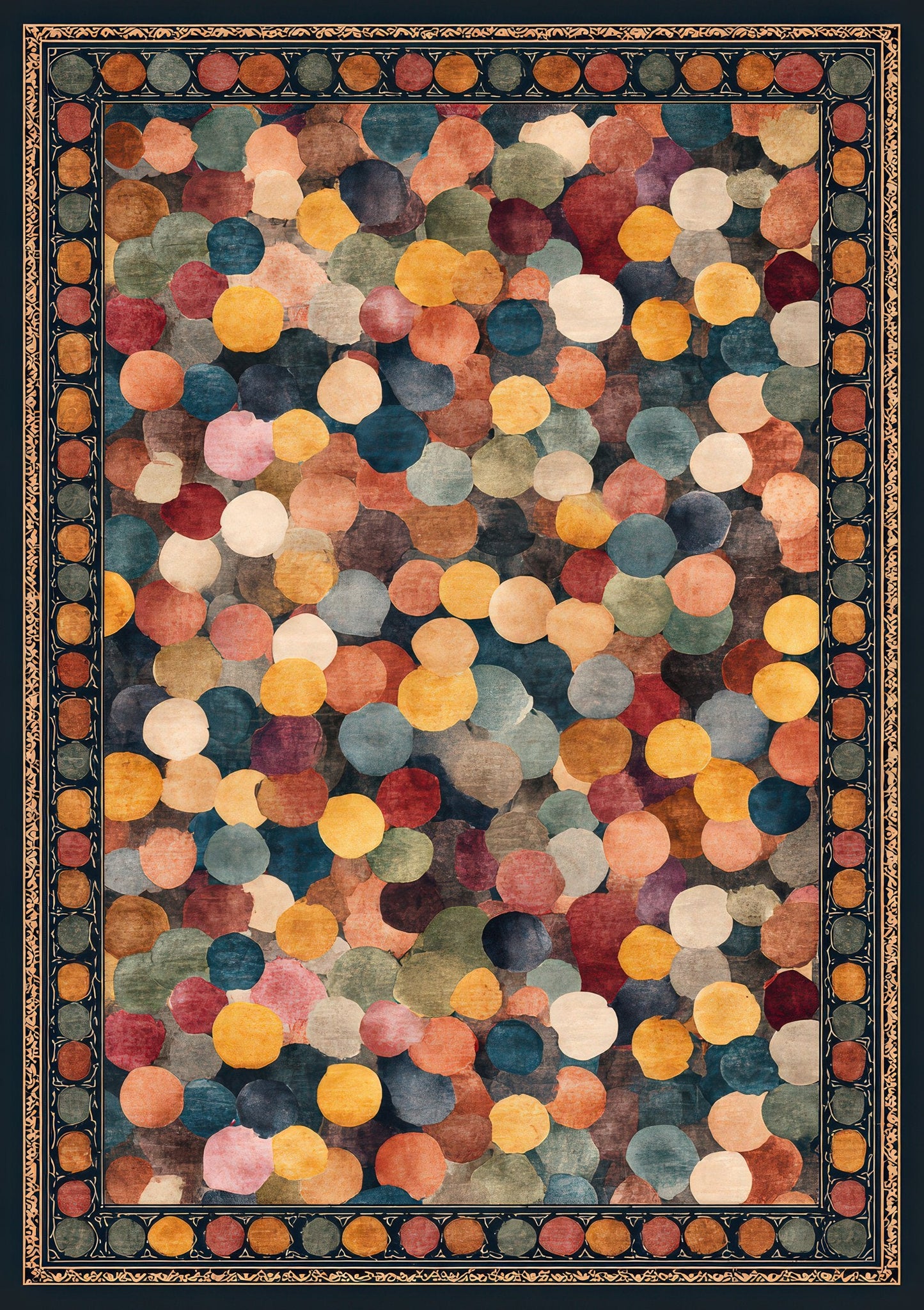 Colourful Floral Print, Maximalist Wall Art