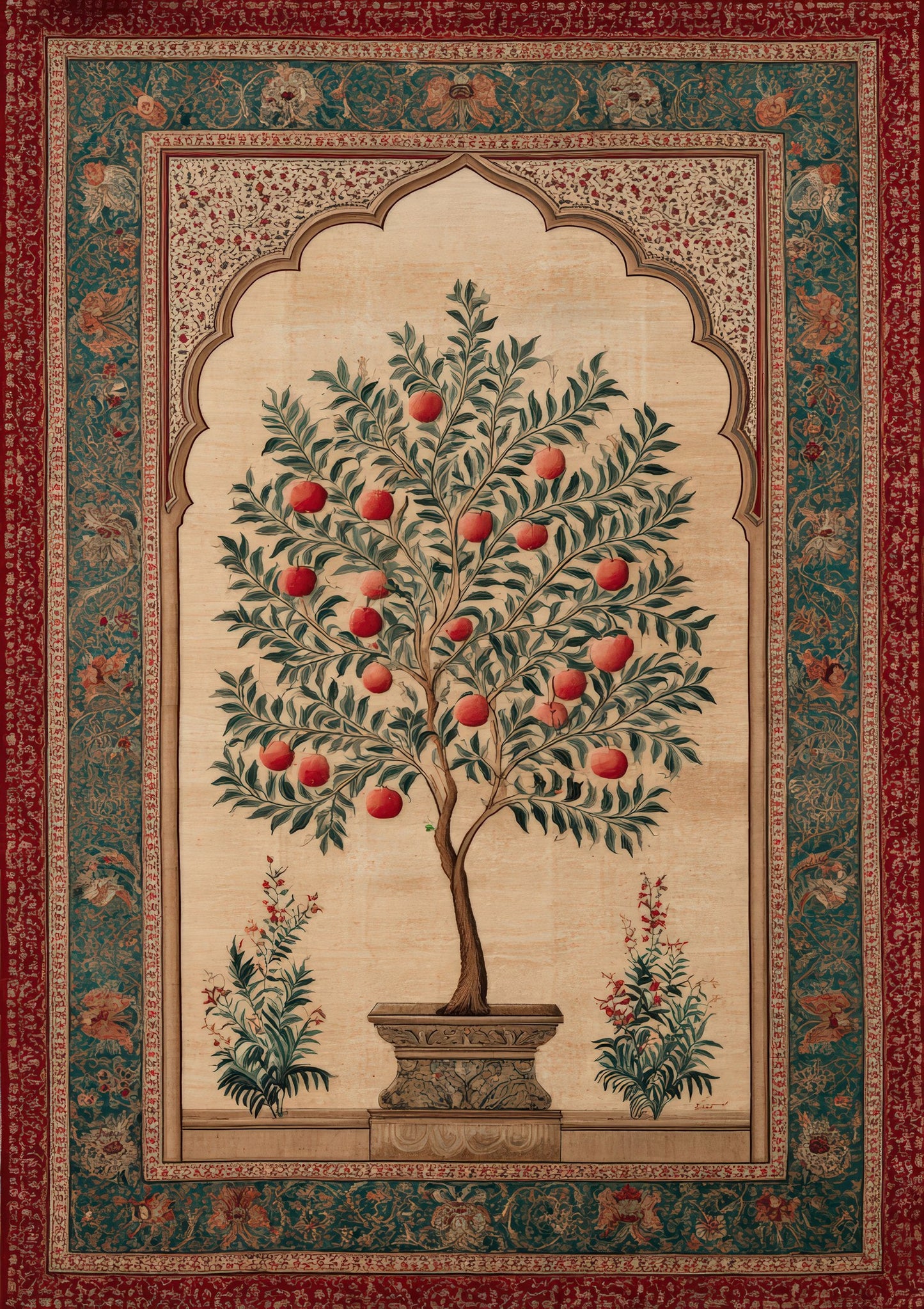 Tree of Life Print, Mughal Heritage Wall Art