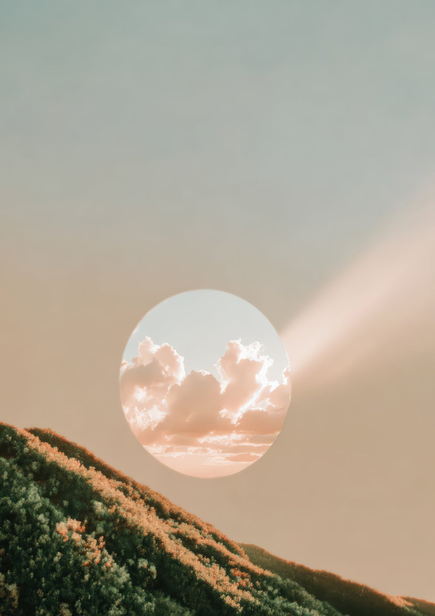 Moonlit Hilltop Print, Landscape Wall Art