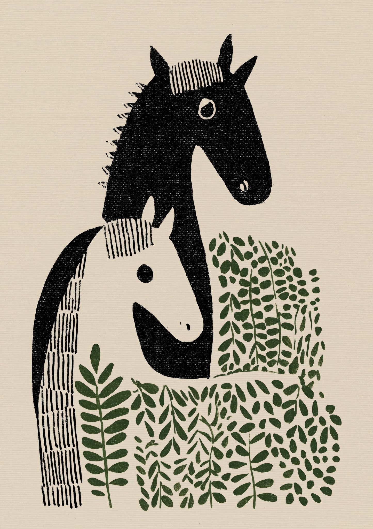 Folk Zebra Print, Animal Wall Art