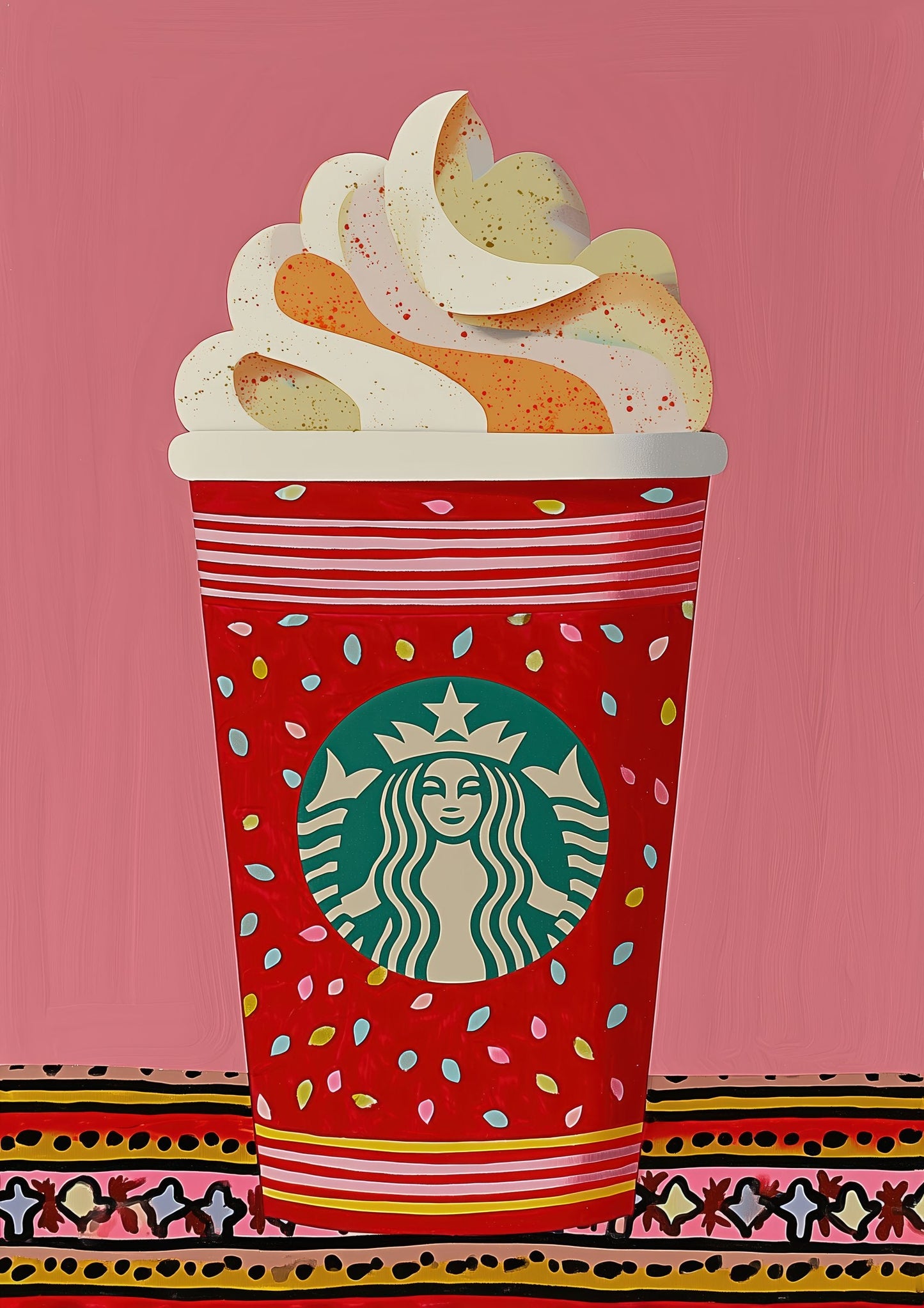 Pumpkin Spice Latte Print, Autumn Coffee Wall Art