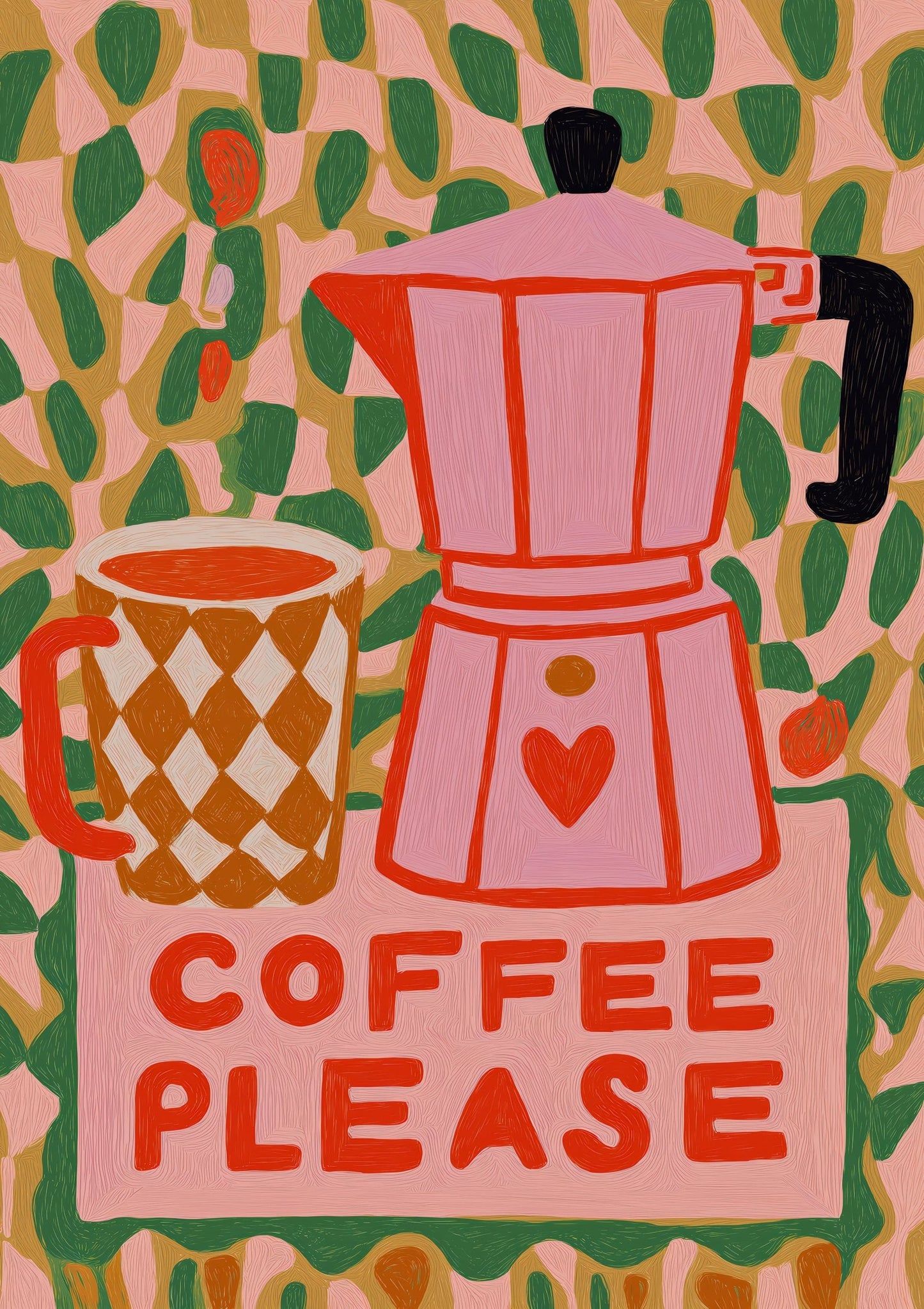 Coffee Please Print, Quote Kitchen Wall Art