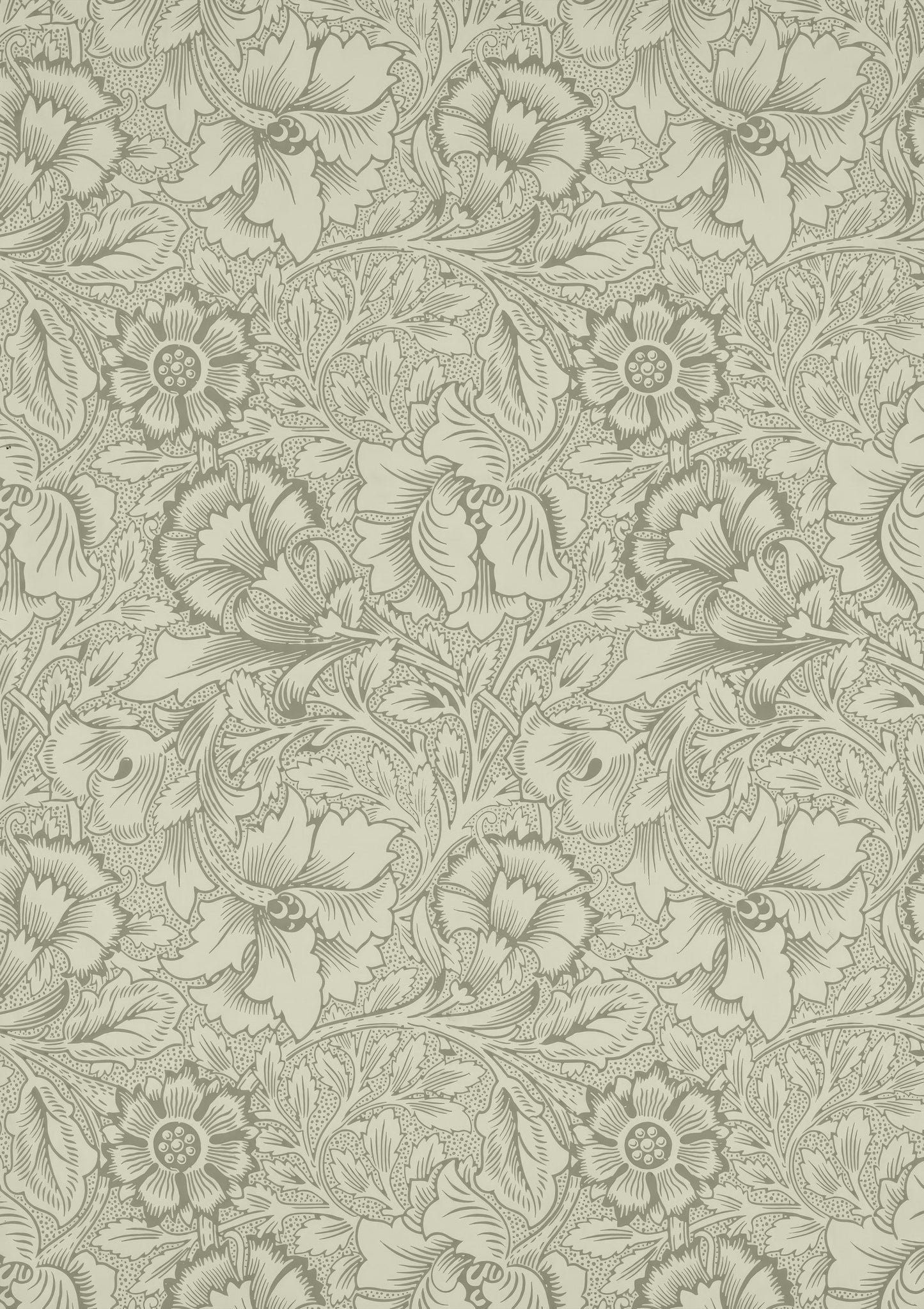 Sage Floral Print, Heritage Wallpaper Wall Art