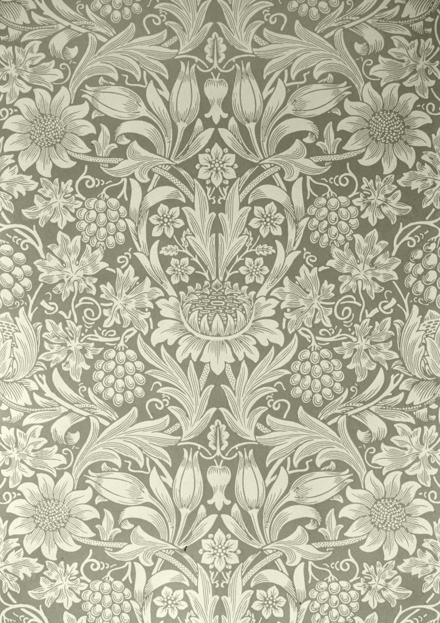 Sunflower Print, William Morris Style Wall Art