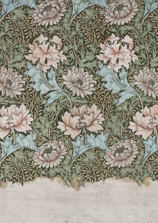 Heritage Floral Print, William Morris Style Wall Art