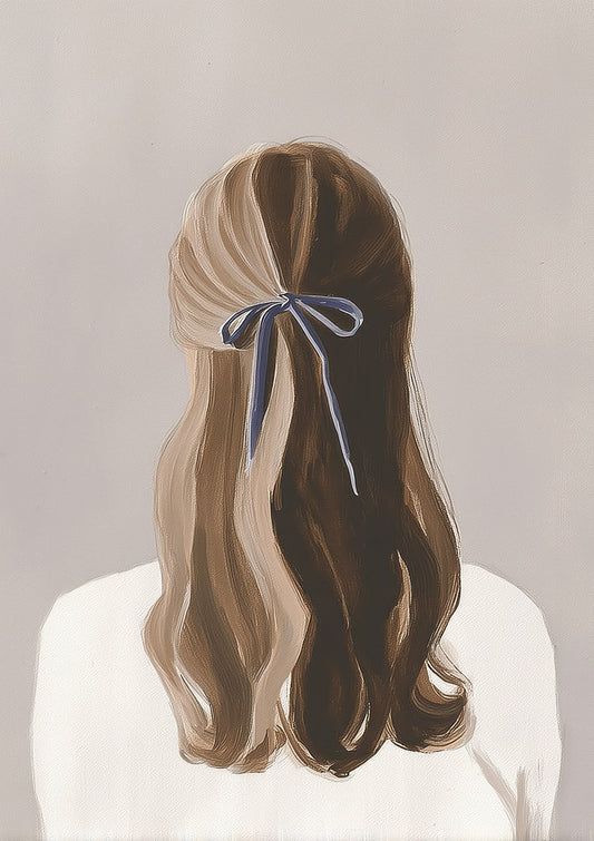Hair Ribbon Print, Figurative Wall Art