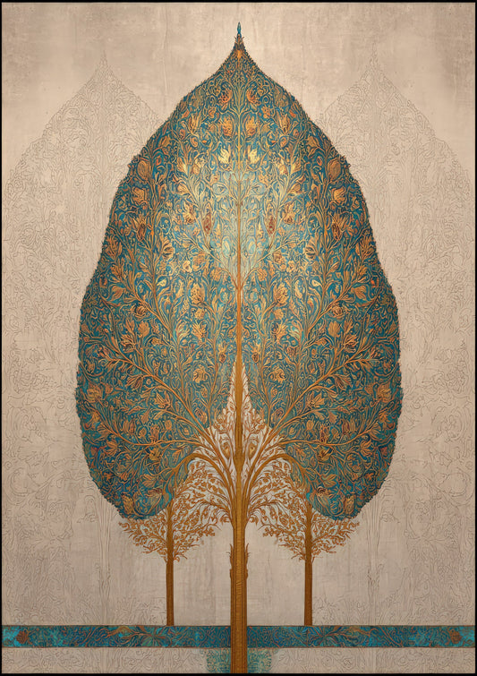 Decorative Tree Print, Art Deco Wall Art