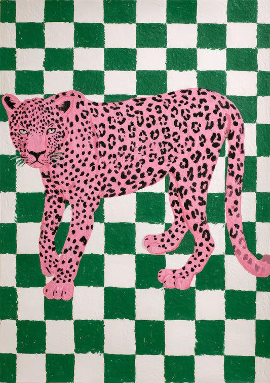 Pink Leopard Print, Dopamine Wall Art