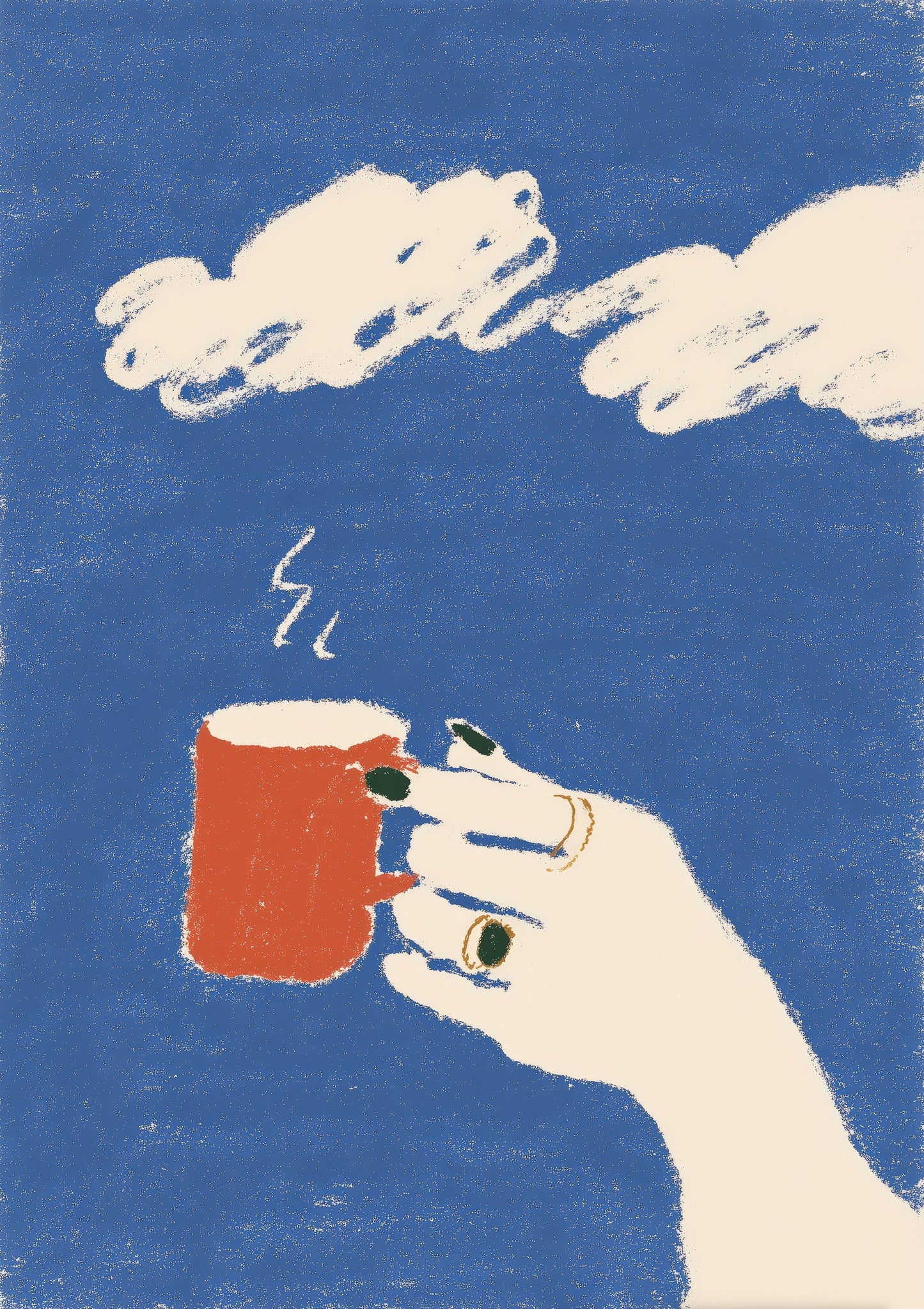 Coffee in Hand Print, Kitchen Wall Art
