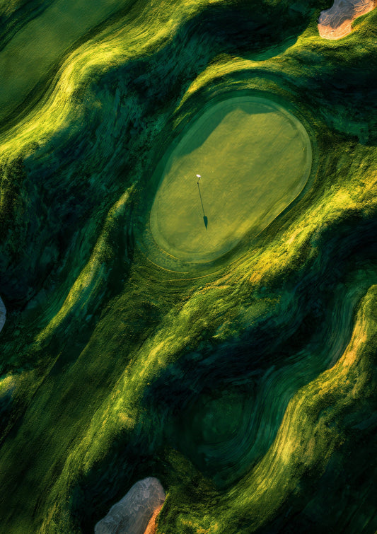 Green Abstract Print, Painterly Wall Art