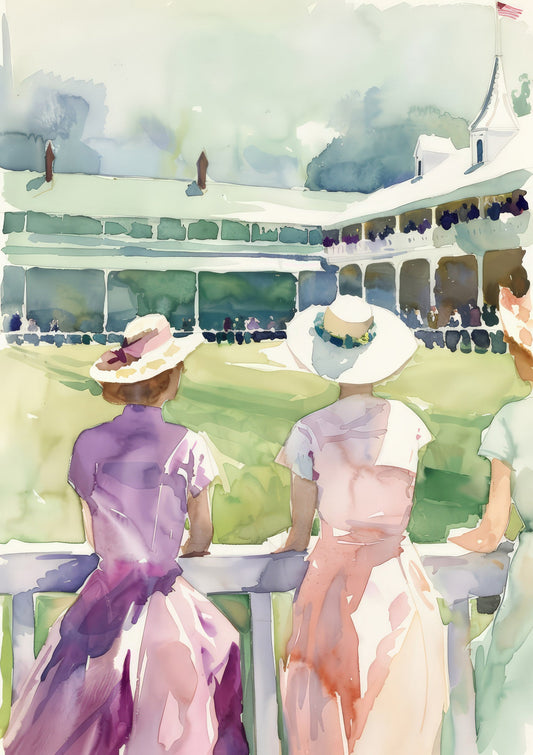 At the Races Print, Impressionist Wall Art