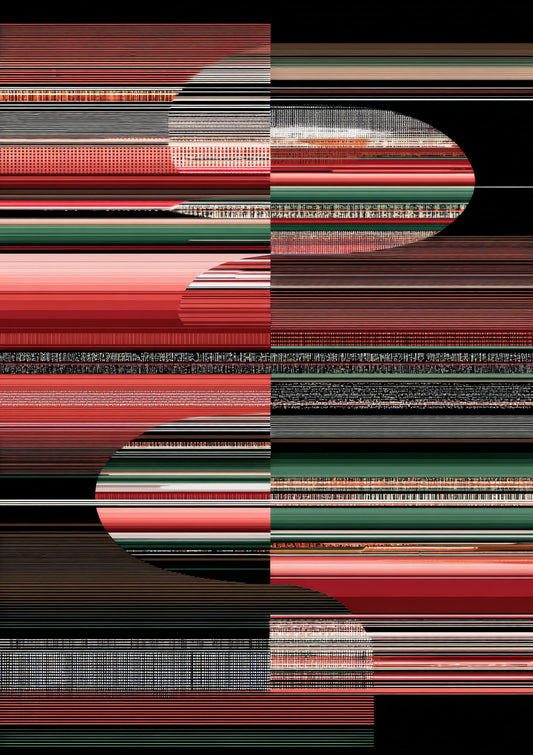 Red Abstract Print, Modern Wall Art