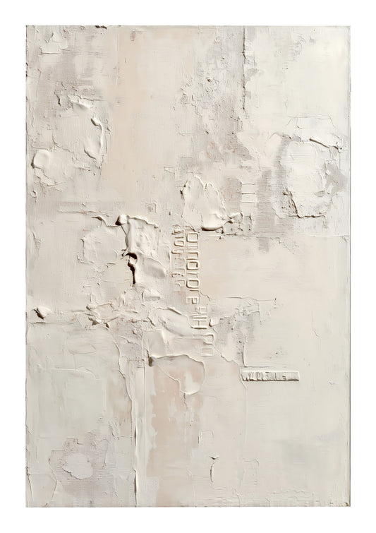 Plaster Texture Print, Minimalist Abstract Wall Art