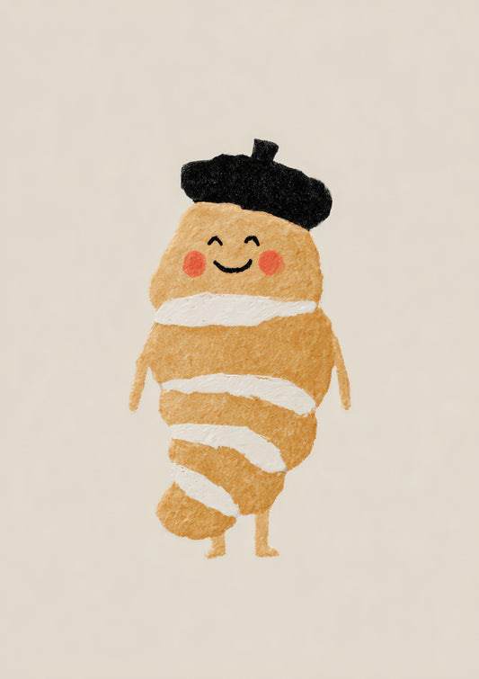 Little Bread Print, Funny Kids Wall Art