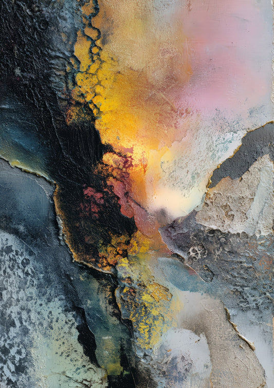 Abstract Landscape Print, Colourful Wall Art