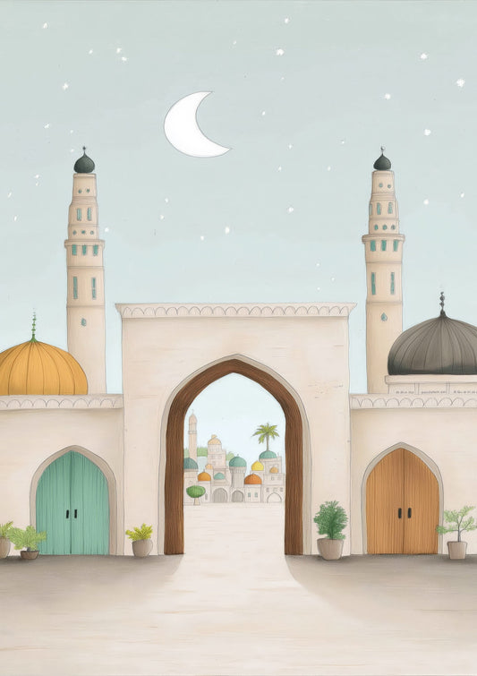 Moorish Archway Print, Travel Wall Art