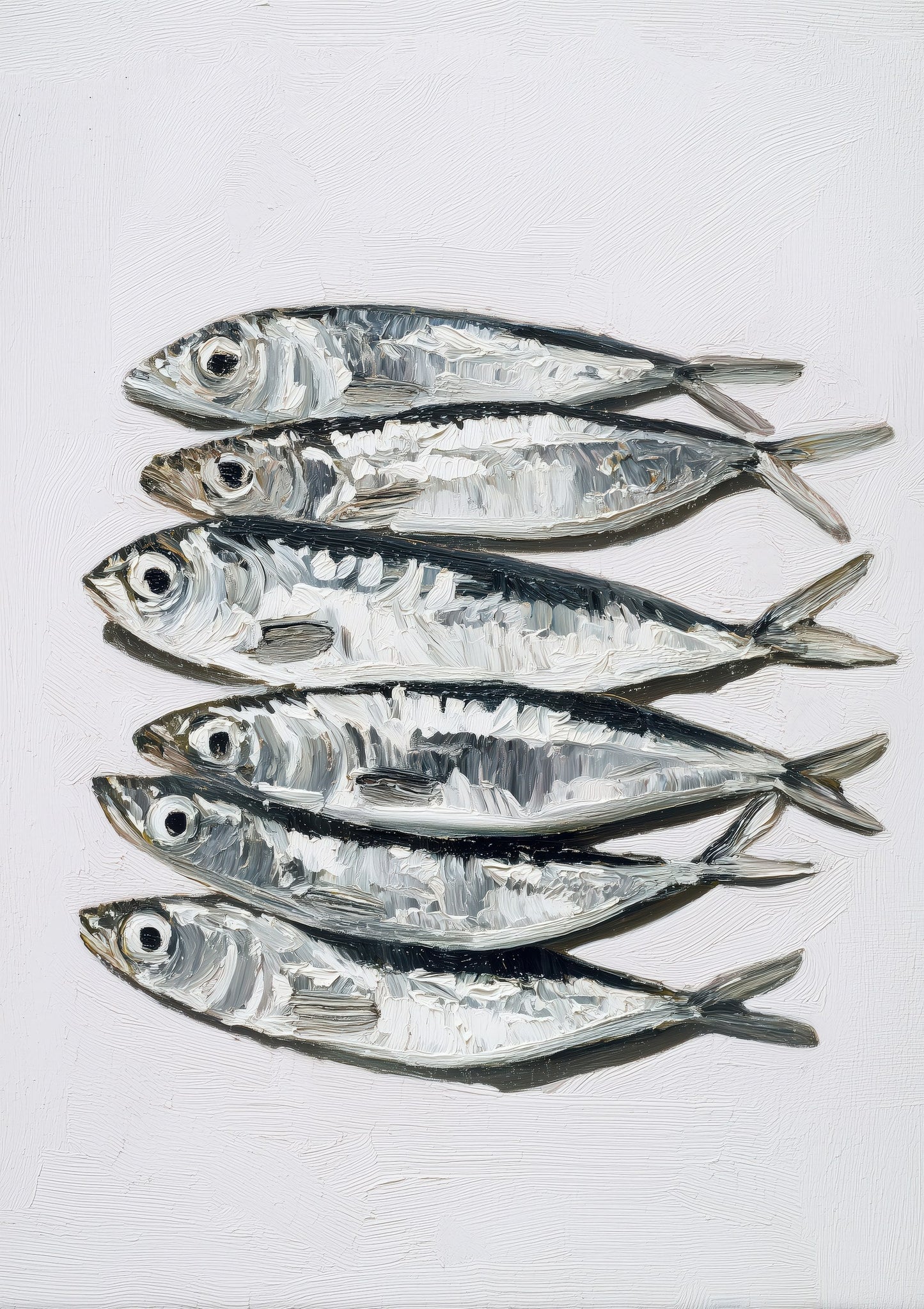 Sardines Print, Kitchen Seafood Wall Art