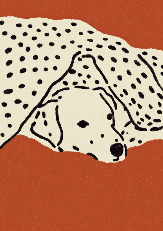 Dalmatian Print, Minimalist Dog Wall Art