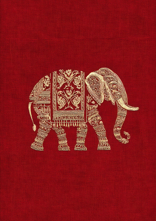 Two Elephants Print, Indian Heritage Wall Art