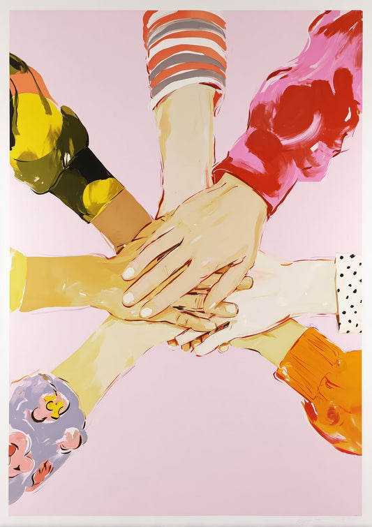 Hands Together Print, Togetherness Wall Art