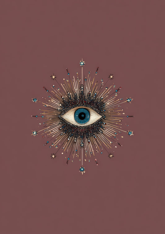 Mystic Eye Print, Celestial Wall Art
