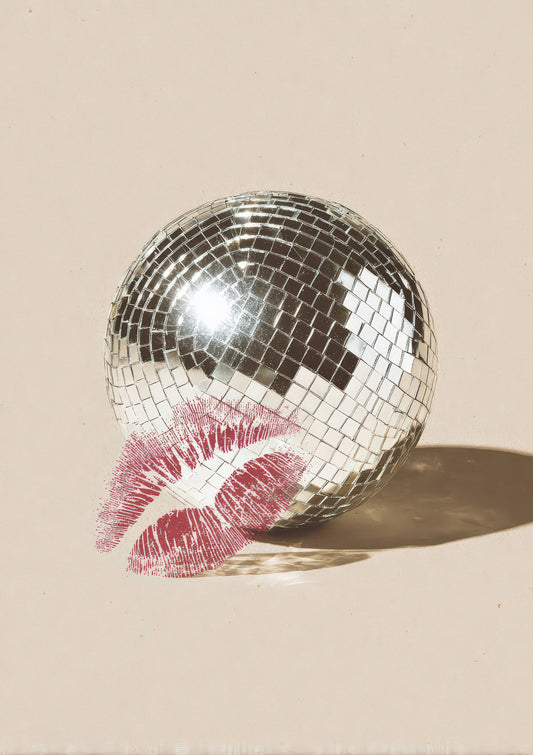 Disco Ball Print, Dopamine Wall Art
