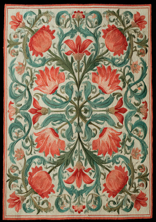 Floral Tapestry Print, William Morris Style Wall Art