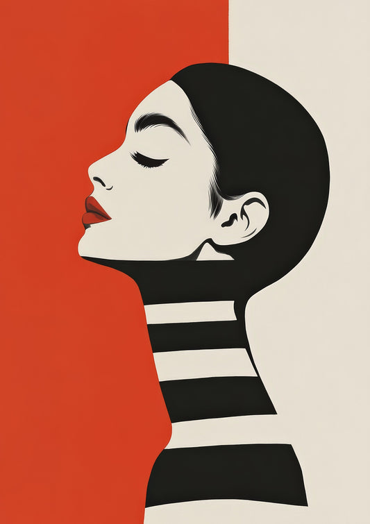Woman in Profile Print, Fashion Wall Art