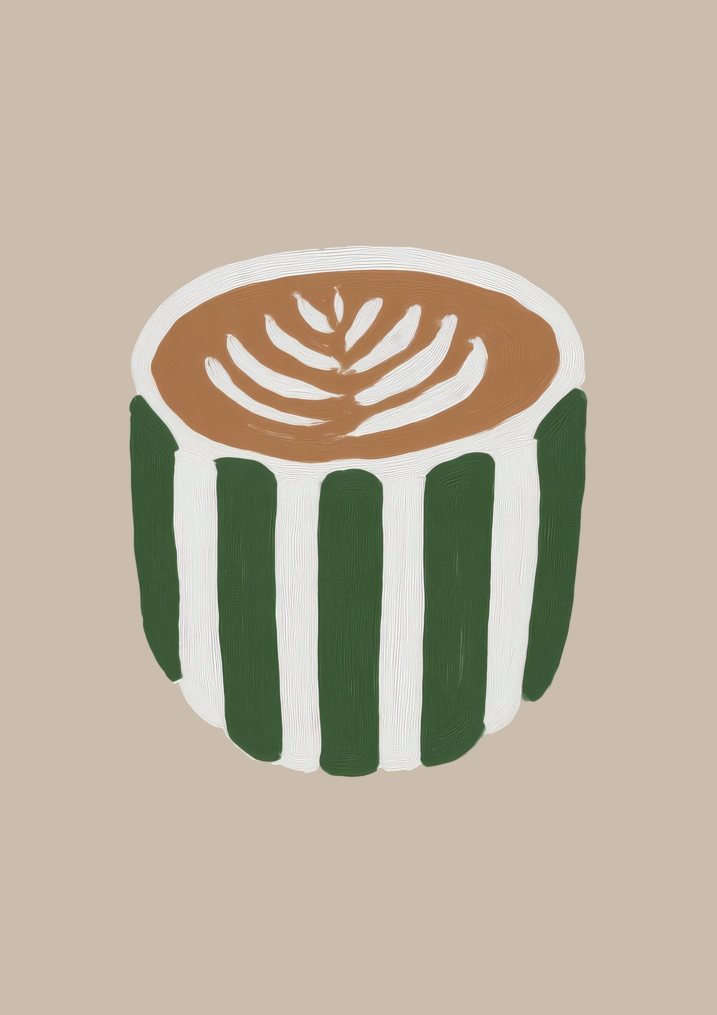 Latte Print, Cafe Kitchen Wall Art