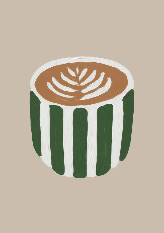 Latte Print, Cafe Kitchen Wall Art