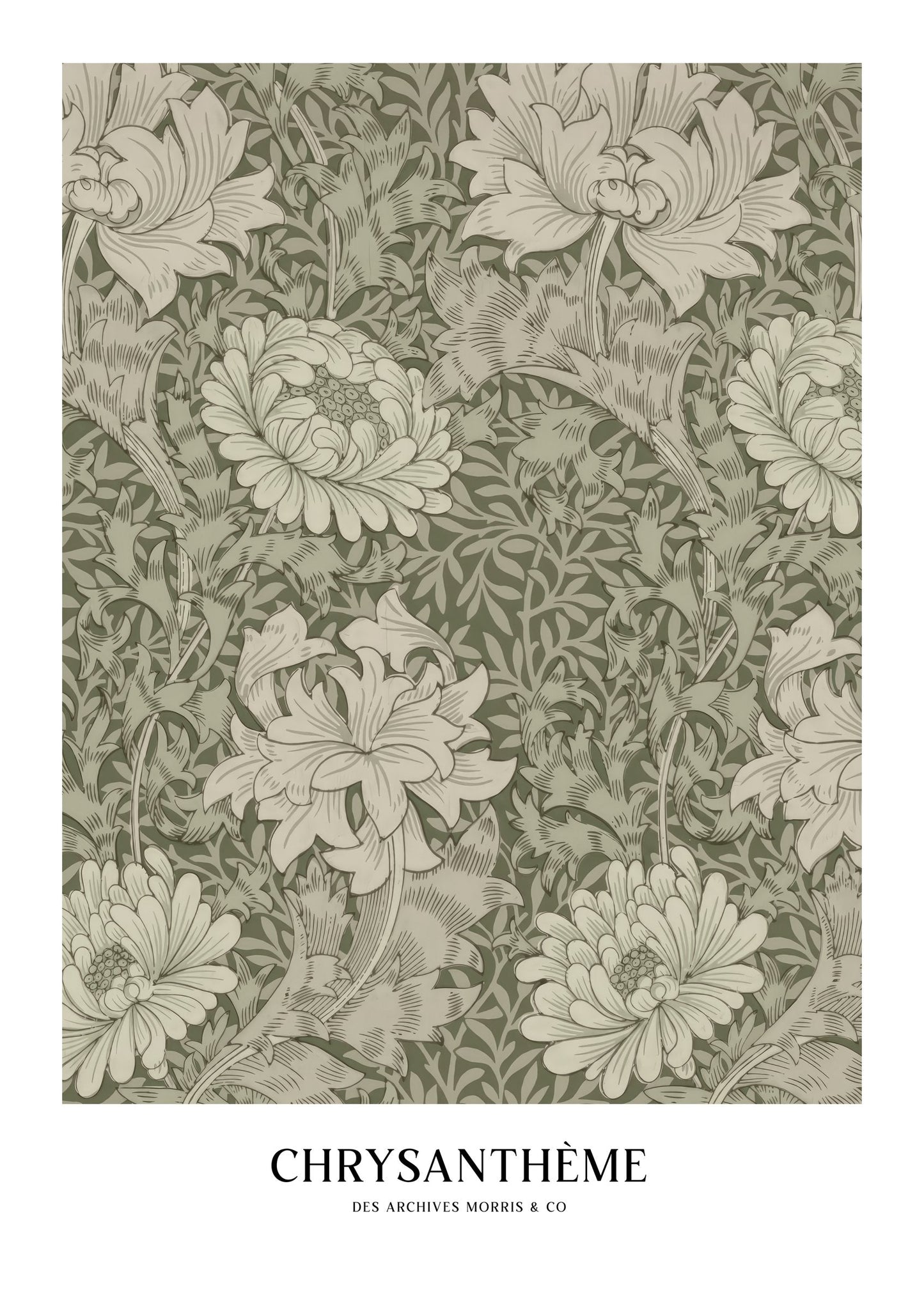 William Morris Chrysanthemum Print, Heritage Wall Art