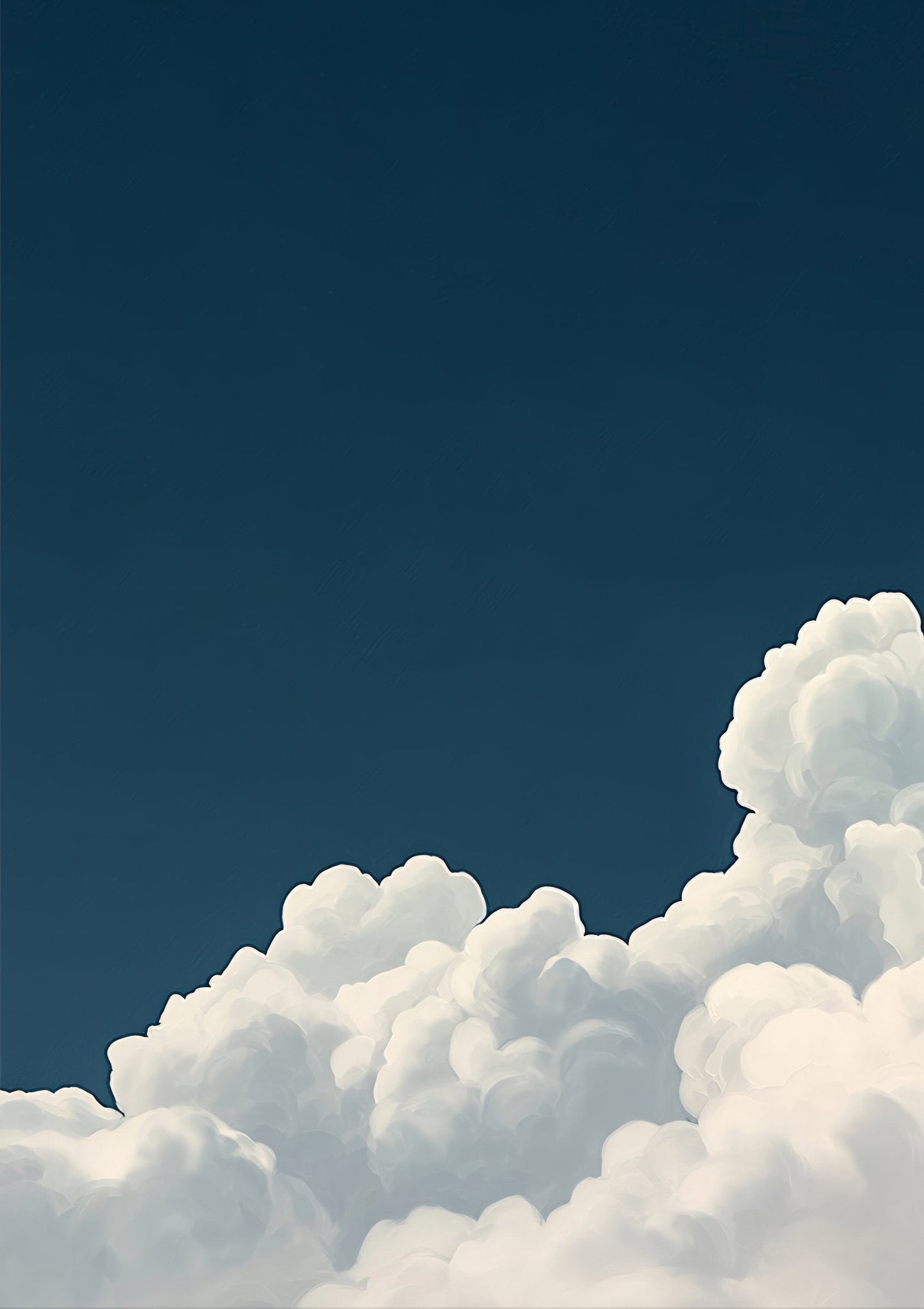 Dreamy Clouds Print, Calm Sky Wall Art