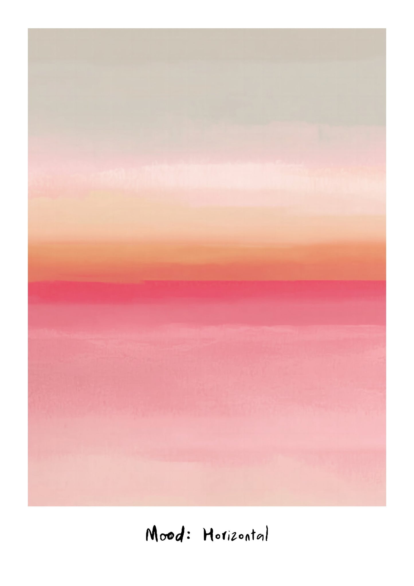 Mood Horizontal Print, Abstract Colour Field Wall Art