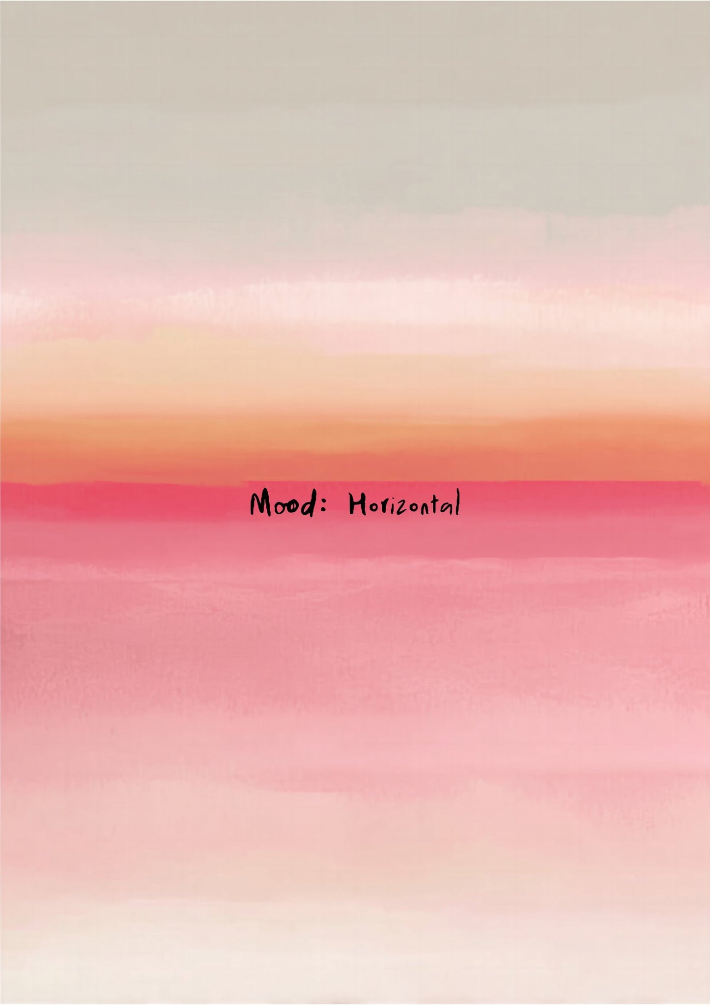Sunset Colour Field Print, Abstract Wall Art