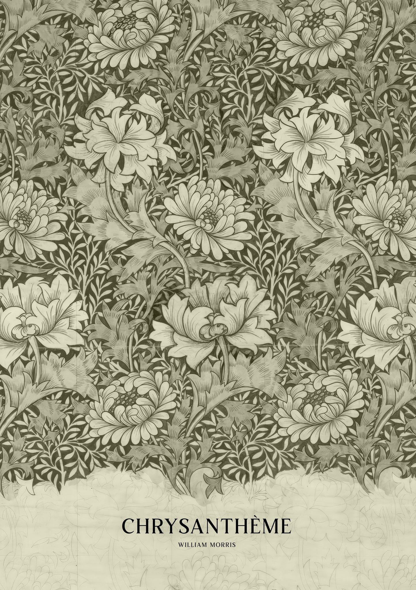 Chrysanthemum Print, William Morris Heritage Wall Art