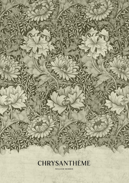 Chrysanthemum Print, William Morris Heritage Wall Art