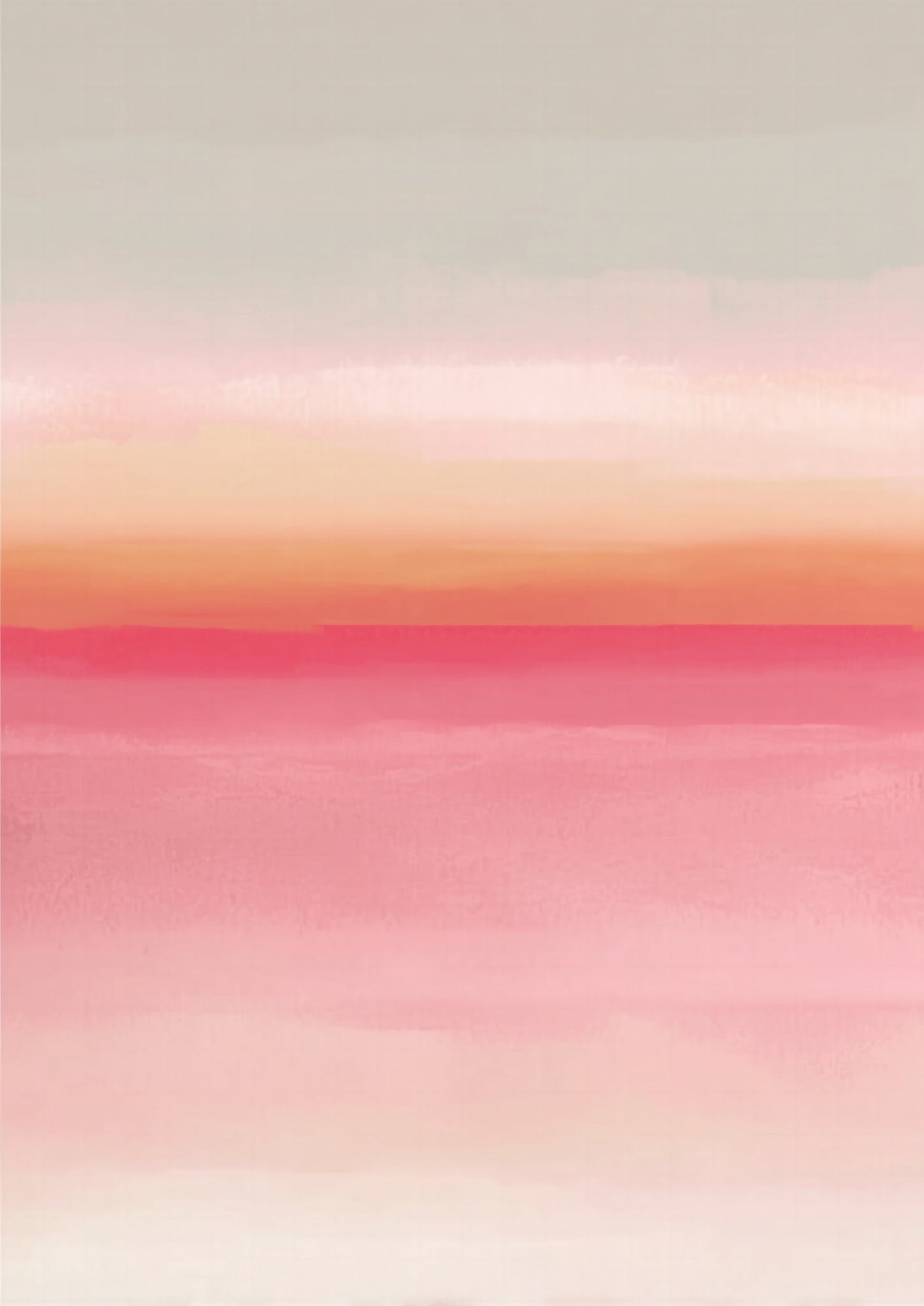 Pink Colour Field Print, Minimal Abstract Wall Art