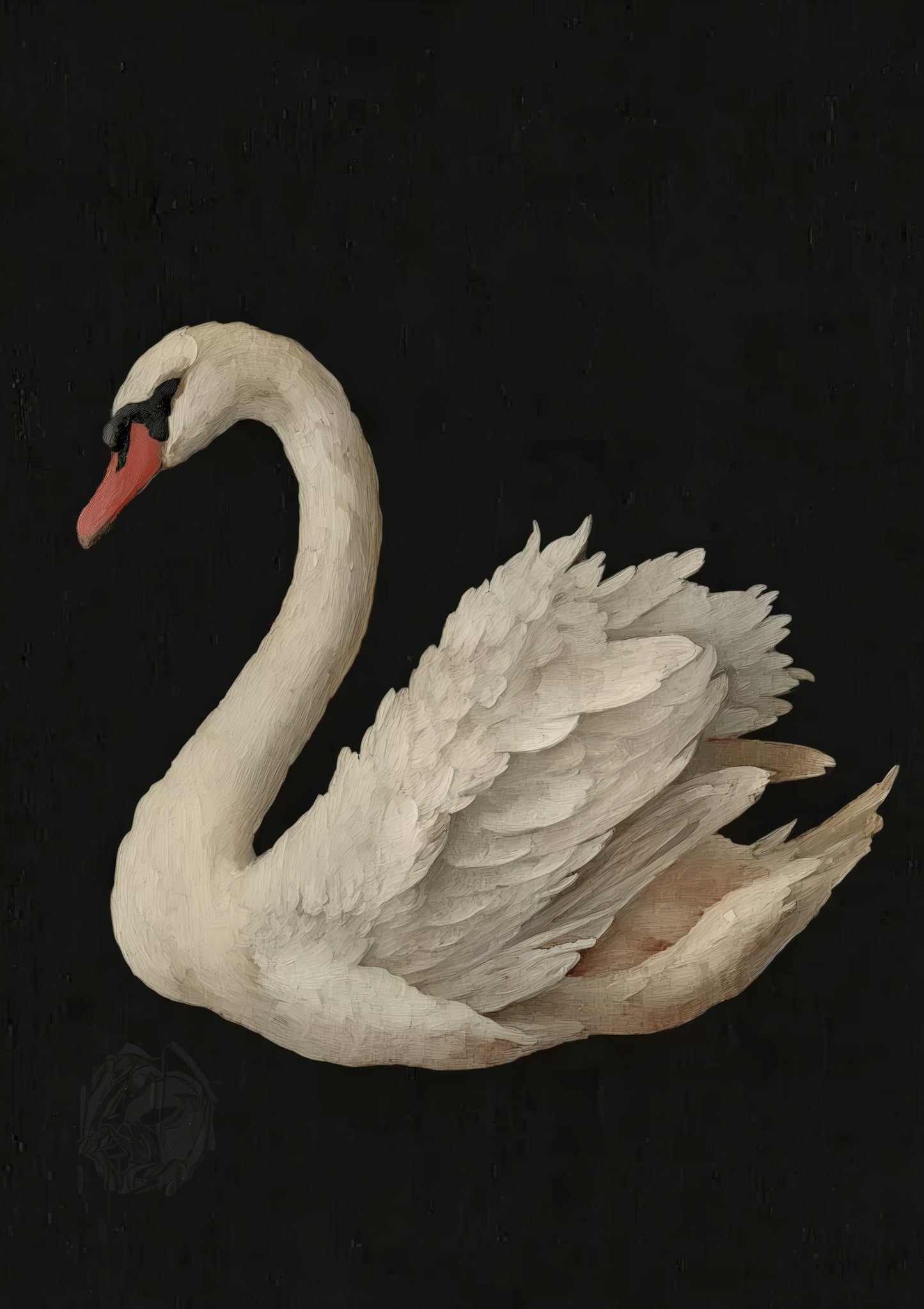 Swan Print, Elegant Animal Wall Art